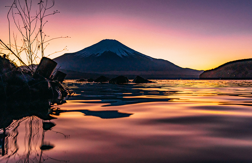 富士山の夕焼け